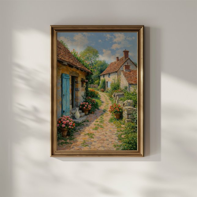 Póster Encantador camino de cabaña de aldea (Subido por el creador)