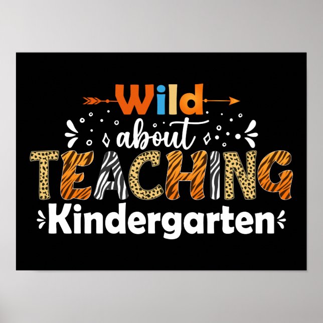 Póster Encantador de enseñar a profesores divertidos de g (Frente)