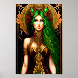Póster Encantador de Esmeralda: Una reina 3D con colchone