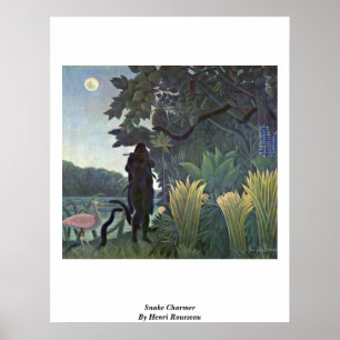 Póster Encantador De Serpientes Por Henri Rousseau