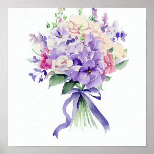 Póster Encantador Lilac, Asistentes Bouquet