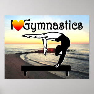PÓSTER ENCANTADOR ME ENCANTA EL DISEÑO GIMNASTICO