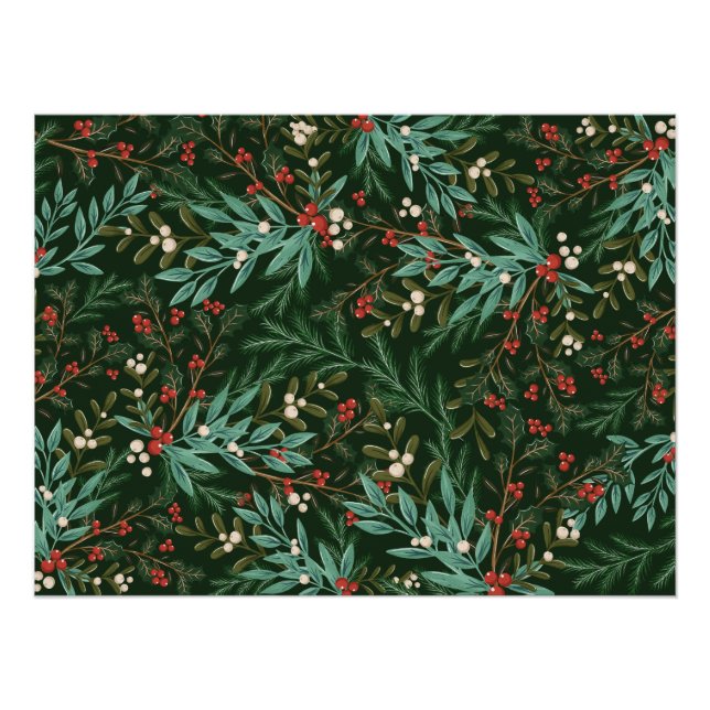 Póster Encantador Navidad Clásico Elegante (Anverso)