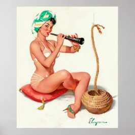 Póster Encantador Pin Up