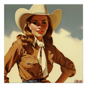 Póster Encantador Rodeo Reverificado: Salvajes Whispers d