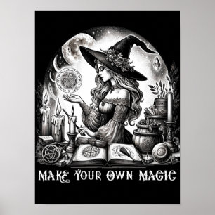 Póster Encantadora Farmacia de Brujas Haz Tu Propia Magia