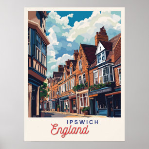 Póster Encantadora Inglaterra de Ipswich