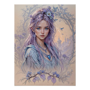 Póster Encantamiento de lavanda