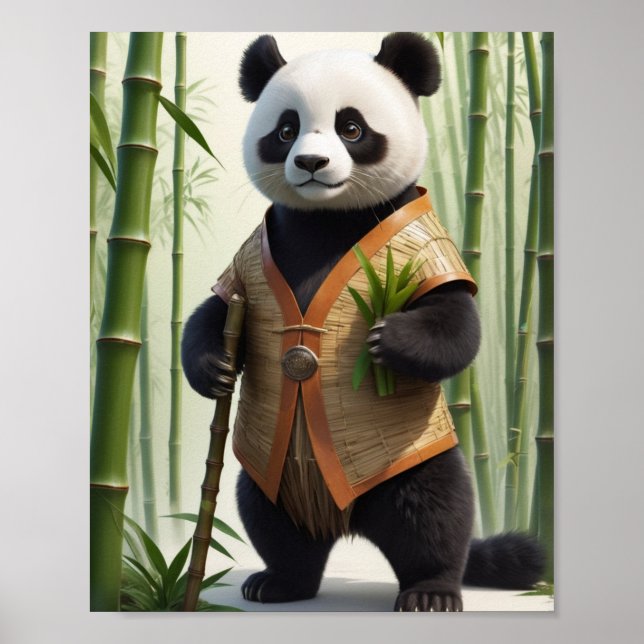 Póster Encanto Panda de Bambú (Frente)