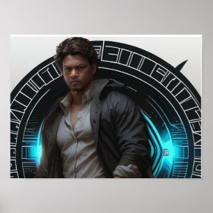 Póster "Encanto radiante: El guapo Kalki Boy"