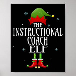 Póster Encargado de Instrucción Elf Xmas Grupo Familiar d