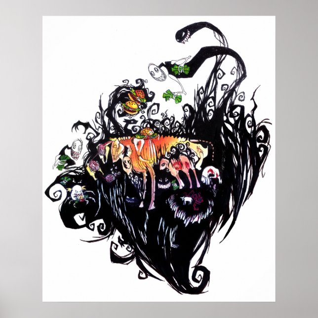 Póster Encefalopatía espongiforme bovina (Frente)