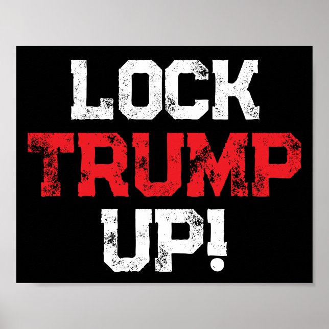 Póster Encerrar a Trump Políticamente (Frente)