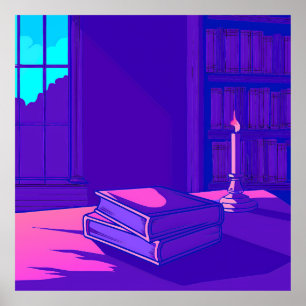 Póster Enchanted Library Glow