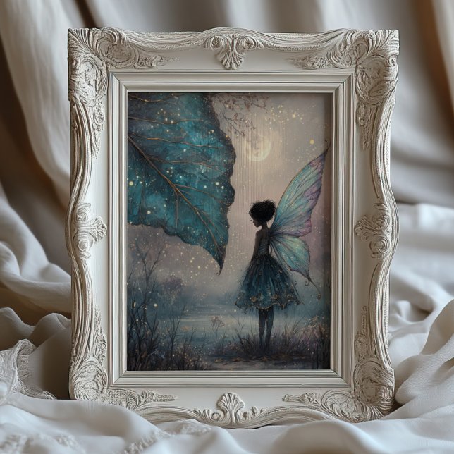 Póster Enchanted Moonlit Leaf Fairy Fantasy Art (Subido por el creador)