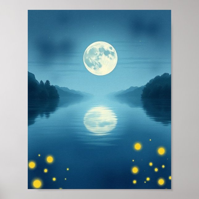 Póster Enchanted Nocturne: A Hyper-Realistic Vision (Frente)