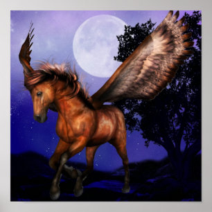 Póster Enchanted Pegasus Poster