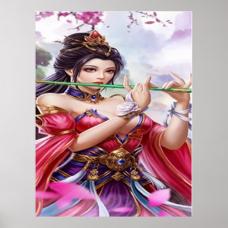 Póster Enchanting Jade Flute Empress