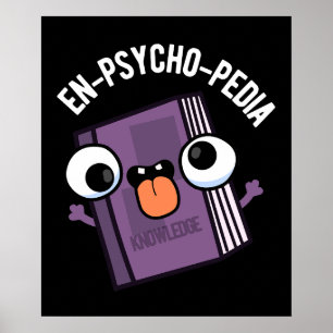 Póster Enciclopedia divertida Pun Dark BG