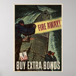Póster ¡Encienda lejos! Compre enlaces de guerra