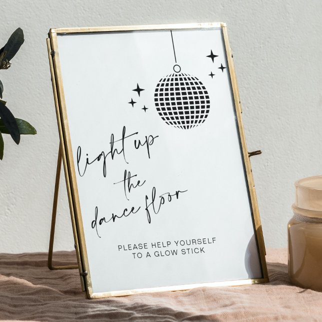 Póster Enciende el piso de baile | Rótulo Glow Sticks (Subido por el creador)