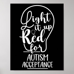 Póster Enciéndelo Rojo Por La Aceptación De La Conciencia