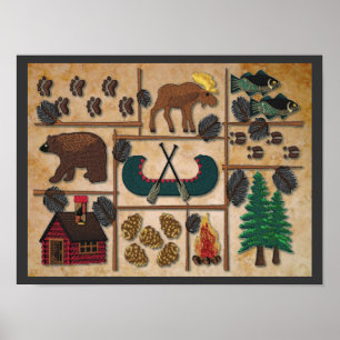 Póster Encima de la fiebre del norte de la cabina