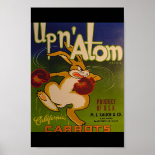 Póster Encima del átomo de N