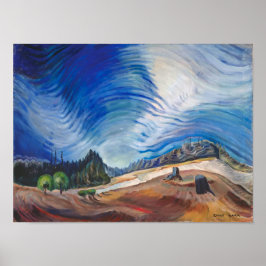 Póster Encima del hoyo de grava | Emily Carr |