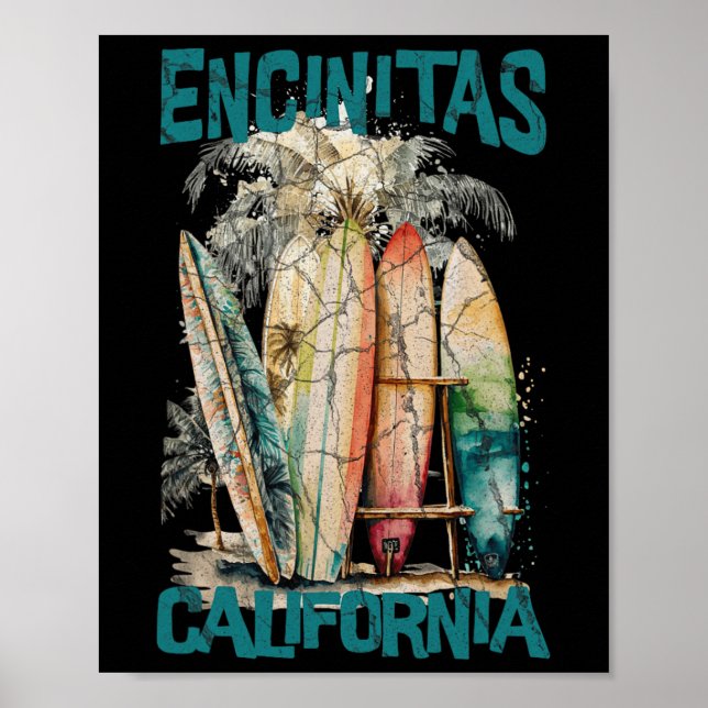 Póster Encinitas California _1  (Frente)