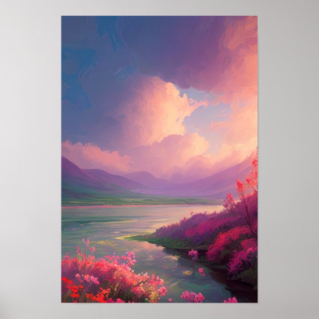 Póster Encontrar paz en la belleza de la naturaleza (Frente)