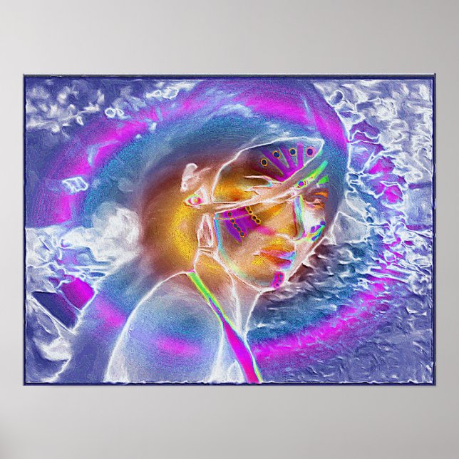 Póster encontrar su propia frecuencia de alma (Frente)