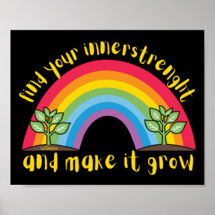 Póster ENCONTRAR TU INNERSTRENGHT Y HACERLO CRECER arco i