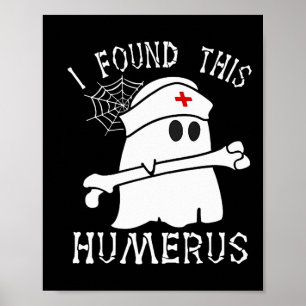 Póster Encontré Esta Humerus Divertida Enfermera Fantasma