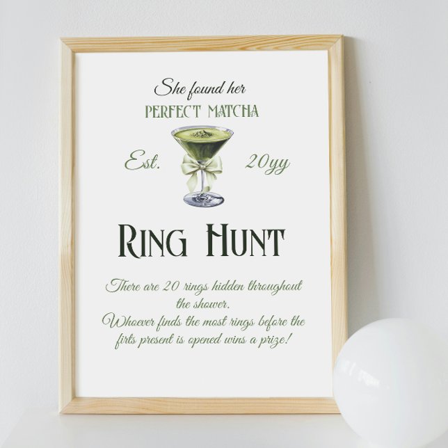 Póster Encontró Perfecta Matcha Bridal Shower Ring Hunt (Subido por el creador)