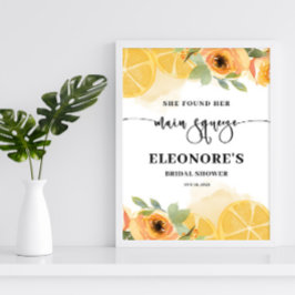 Póster Encontró su principal bienvenida en la ducha de br