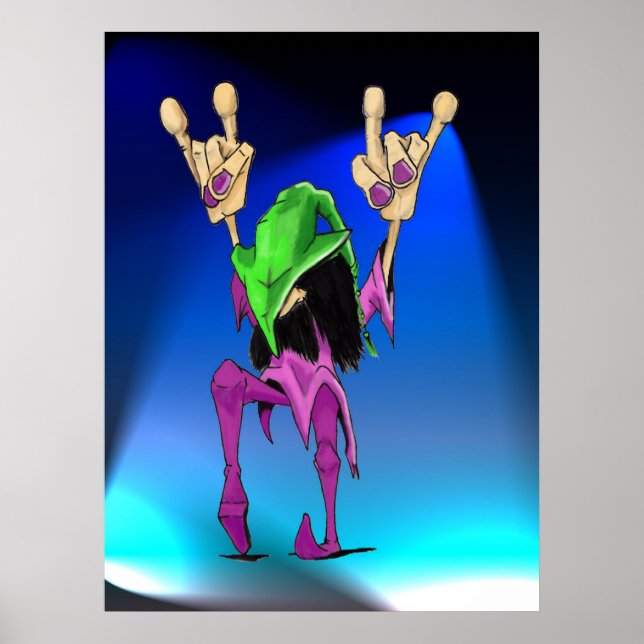 Póster Encore Blue Lights (Frente)