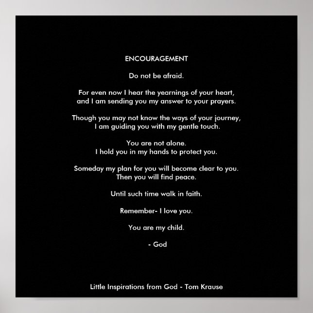 PÓSTER ENCOURAGEMENT (Frente)