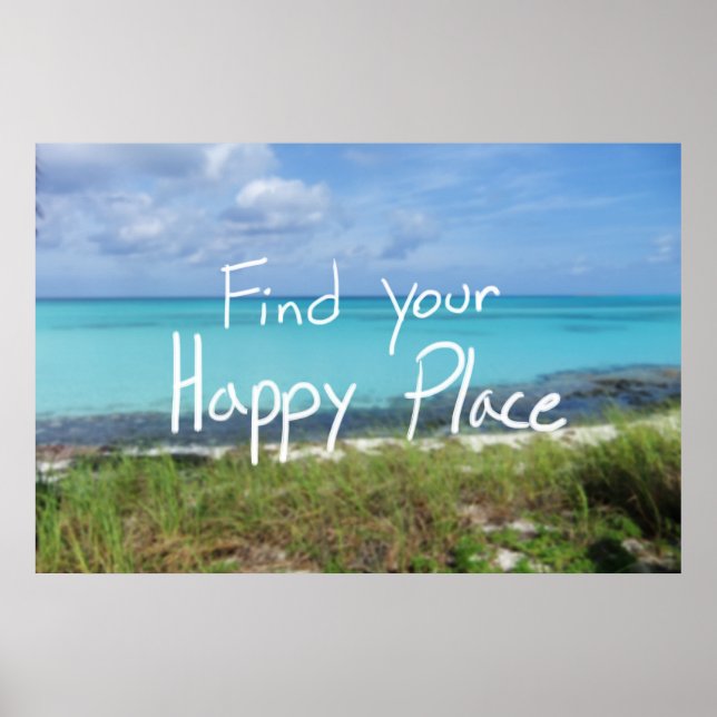 Póster Encuentra a tu Poster Inspirador de Happy Place (Frente)