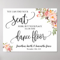 Encuentra tu banquete de bodas rosado con signo fl