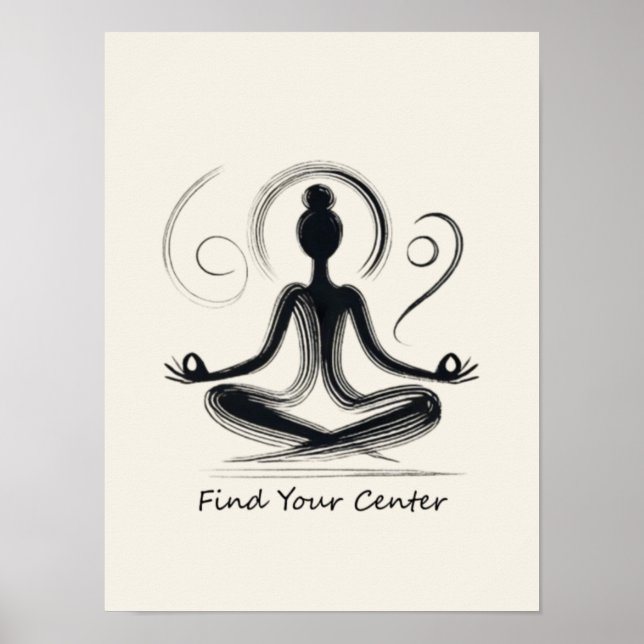 Póster Encuentra tu centro (Frente)