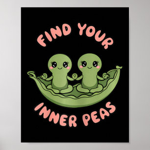 Póster Encuentra tus vainas interiores Diseño de yoga de 
