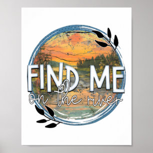 Póster Encuéntrame en el río Sunset River Aventura al air