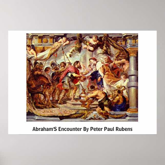 Póster Encuentro De Abraham Con Peter Paul Rubens (Frente)
