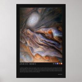 Póster Encuentro Jovian Close (nave espacial Juno)