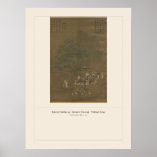 Póster Encuentro literario - Emperador Huizong (Song)