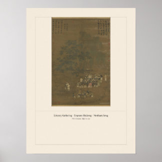 Póster Encuentro literario - Emperador Huizong (Song)