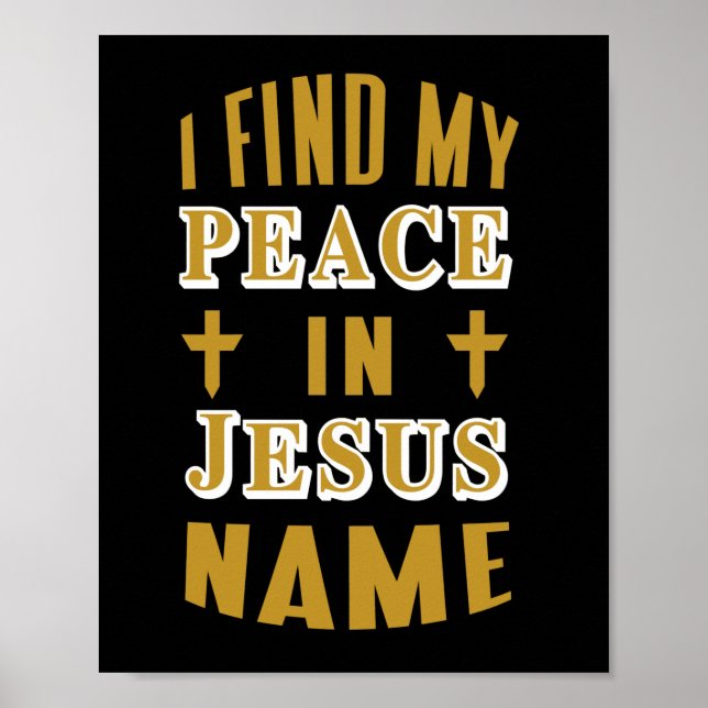 Póster Encuentro mi paz en nombre de Jesús (Frente)
