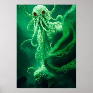Póster Encuentro subacuático con Cthulhu