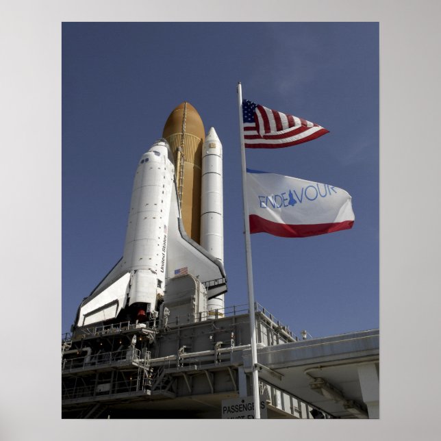 Póster Endeavor del transbordador espacial (Frente)